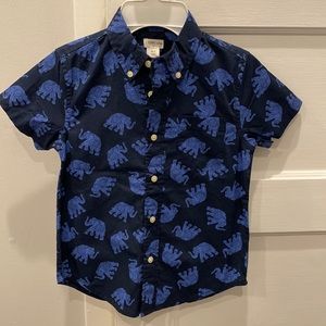 Crewcuts short sleeve button down shirt, size 4-5, NWT